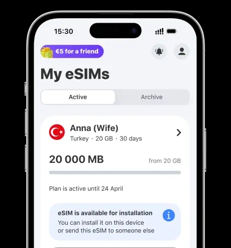 eSIM card purchasing process screen 4