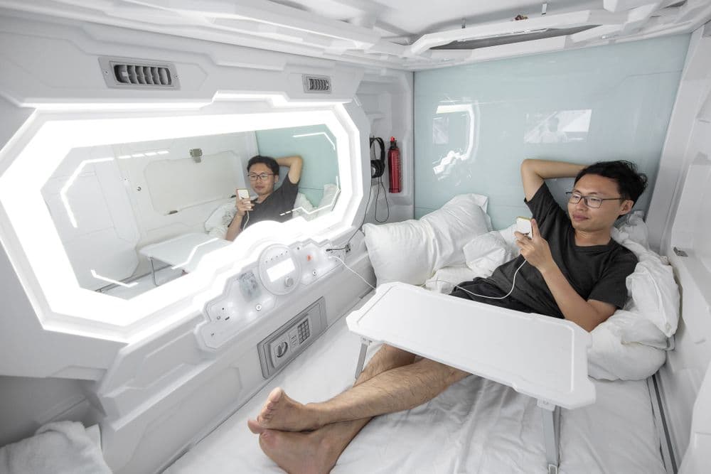 Features of capsule hotels
