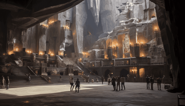 The salt mine in Wieliczka