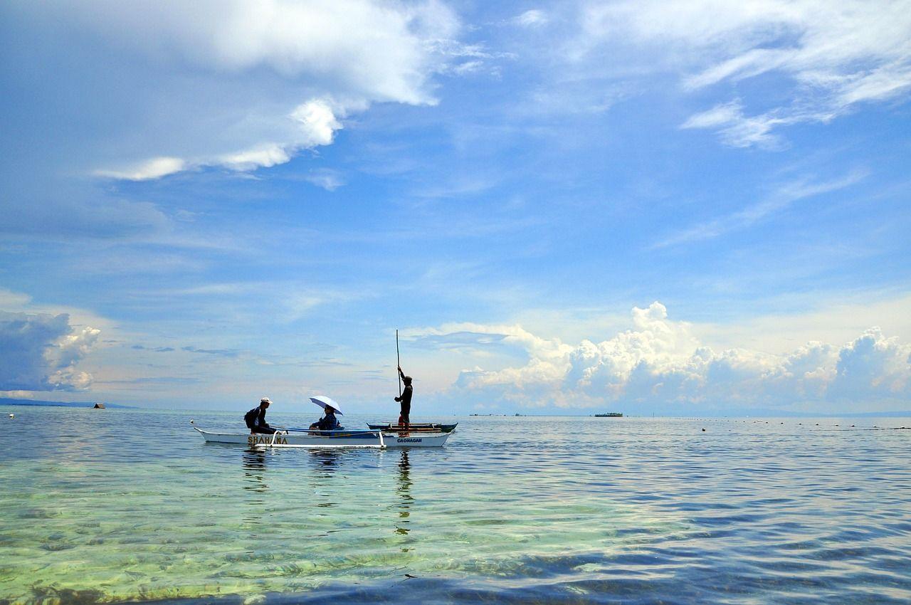 Philippines scenery with a sea 