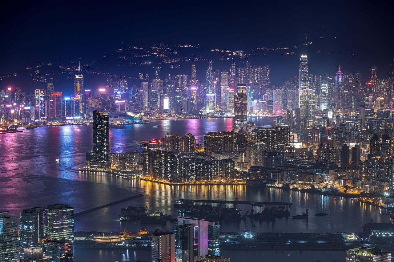Hong Kong: skyscrapers